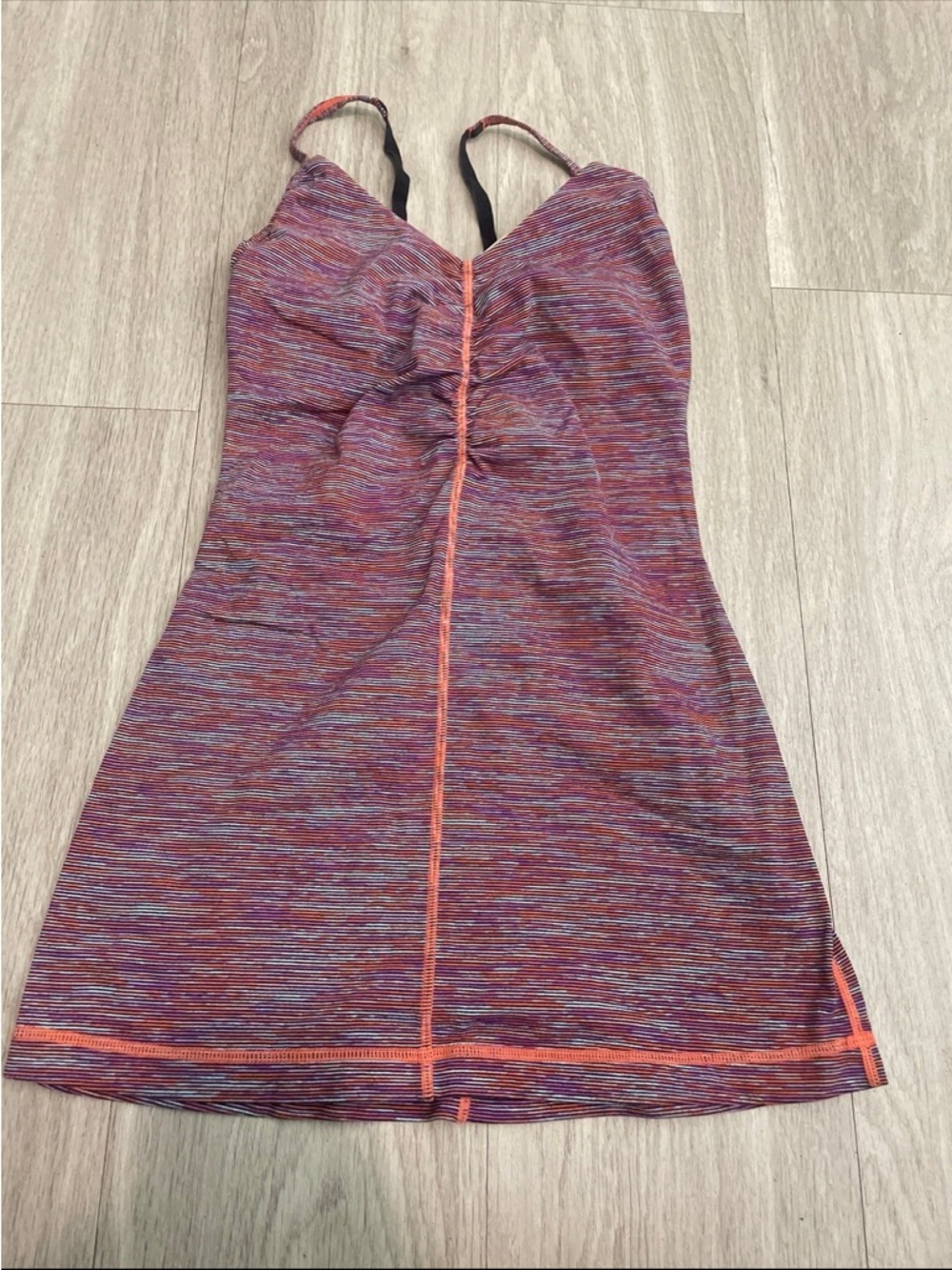 lululemon athletica Purple Space-Dye Tank with Coral Trim